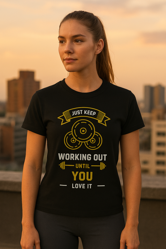 JUST KEEP WORKING OUT UNTILL YOU LOVE IT T-Shirt